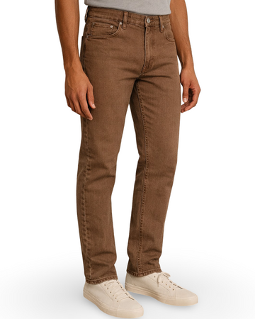 Jeans Mark & Me para Caballero Marrón y Gris