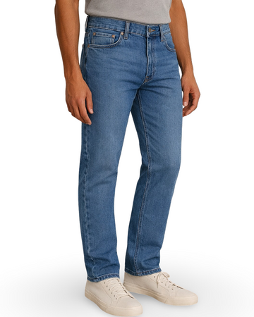 Jeans Mark & Me para Caballero Azul Claro y Verde