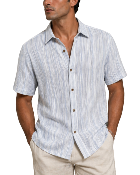 🎁 Camisa de Lino  Mark & Me (100% off)