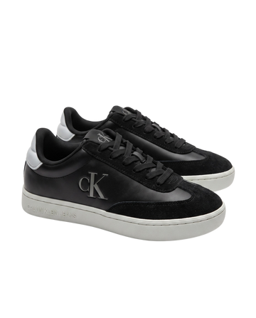Zapatillas Calvin Klein para Dama Negras Logo Plateado