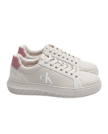 Zapatillas Calvin Klein para Dama Blancas con Rosado