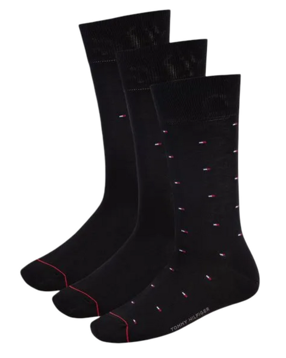 Set de 3 pares de medias de vestir Tommy Hilfiger