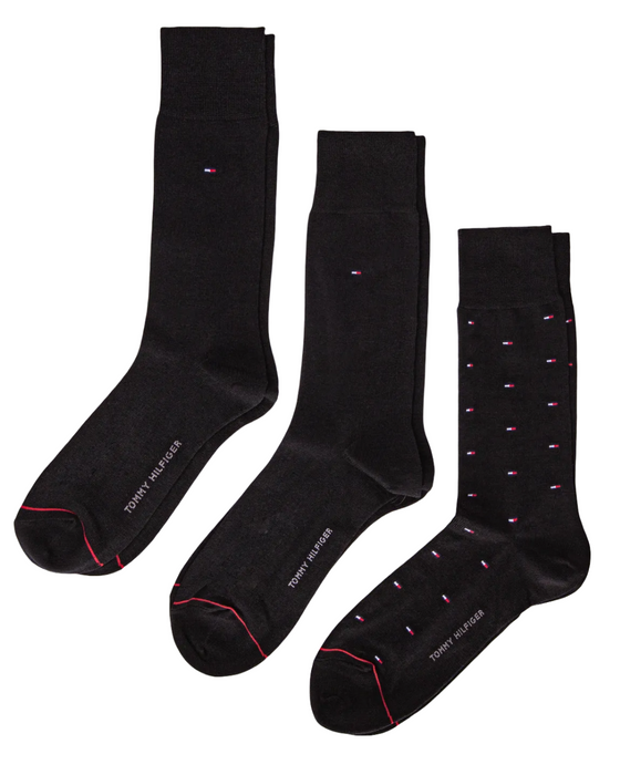 Set de 3 pares de medias de vestir Tommy Hilfiger