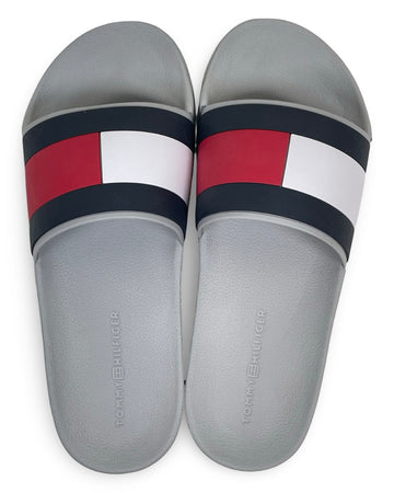 Chancletas Tommy Hilfiger para Caballero Grises Slide